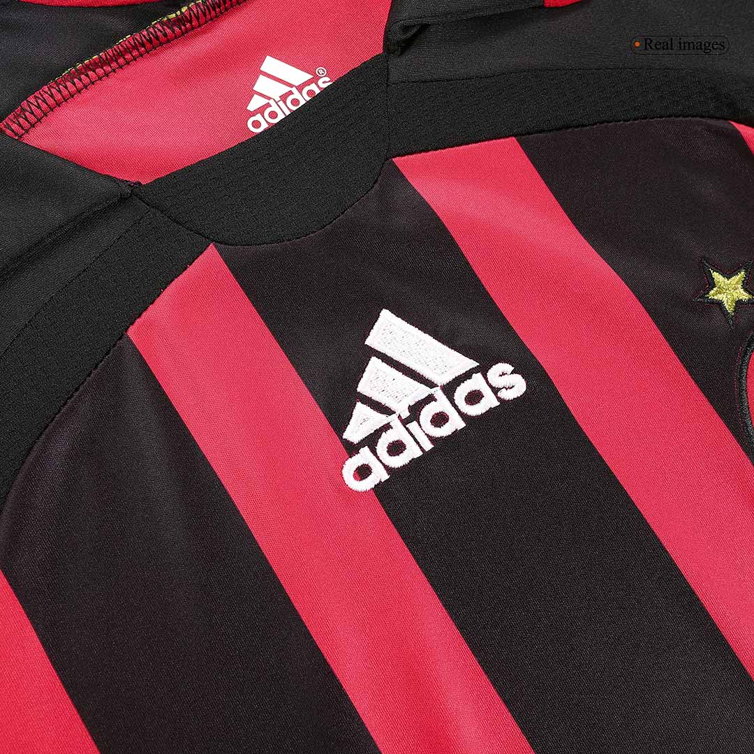 RONALDO #99 AC Milan Home Retro Long Sleeve Soccer Jersey 2006/07