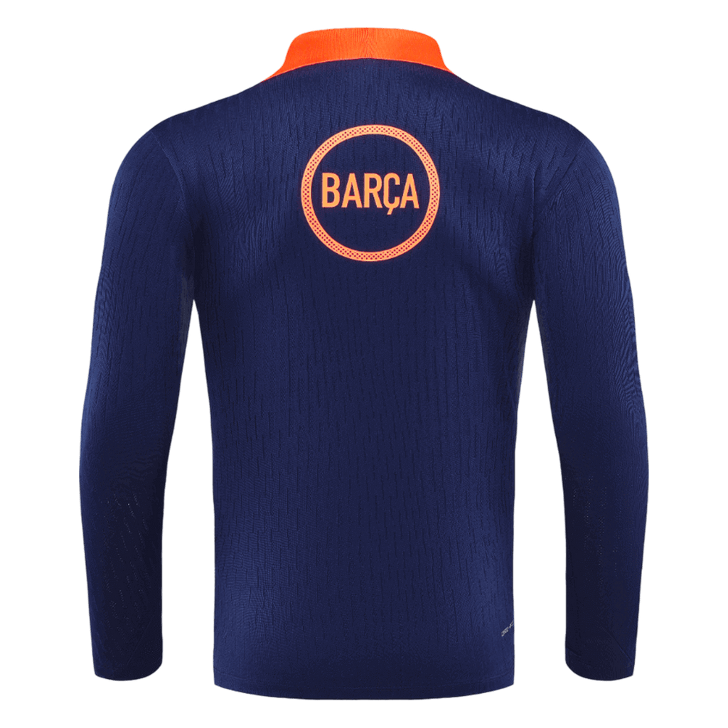 Barcelona 1/4 Zip Tracksuit 2025/26 Kids Black&Orange