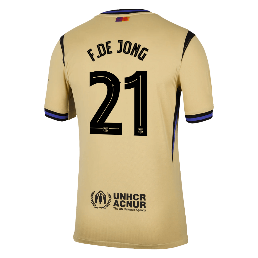 F.DE JONG #21 Barcelona Away Soccer Jersey 2025/26 -UCL