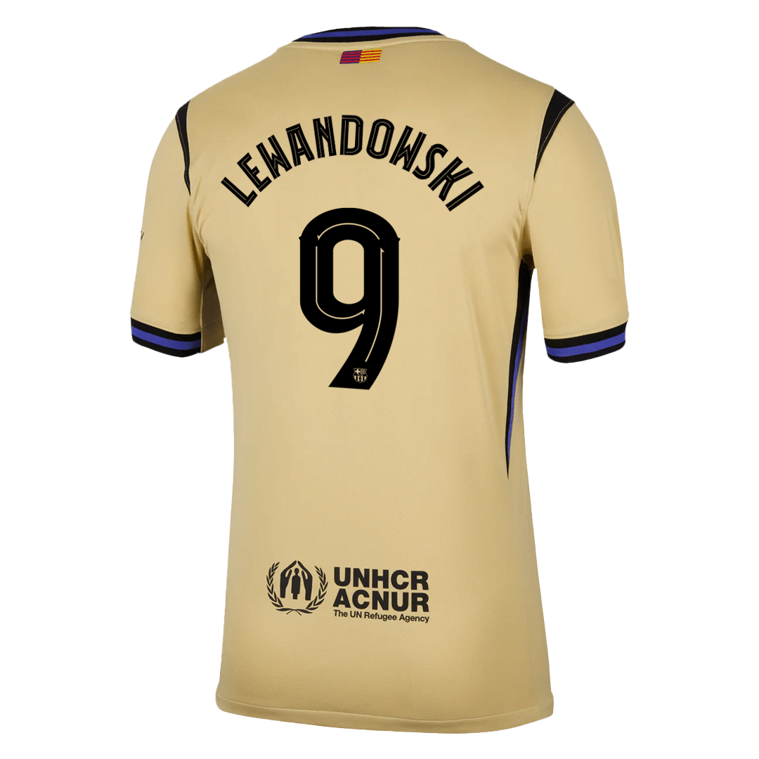LEWANDOWSKI #9 Barcelona Away Soccer Jersey 2025/26 -UCL