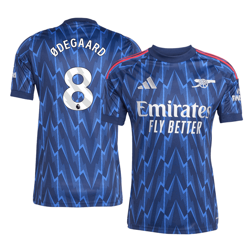 ØDEGAARD #8 Arsenal Away Soccer Jersey 2025/26