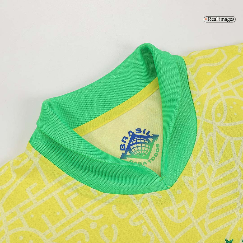 VINI JR. #7 Brazil Home Soccer Jersey Copa America 2024