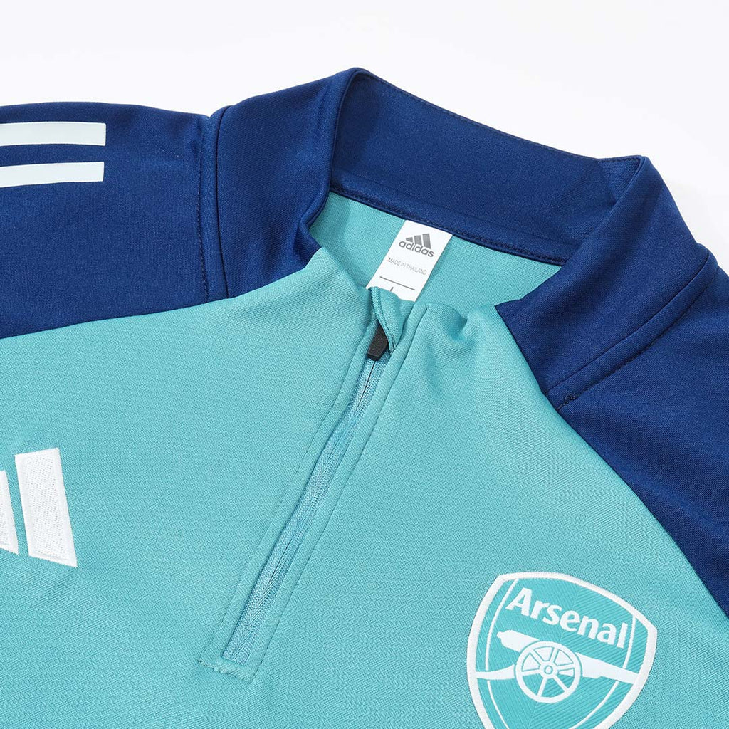 Arsenal 1/4 Zip Tracksuit 2025/26 Kids Green