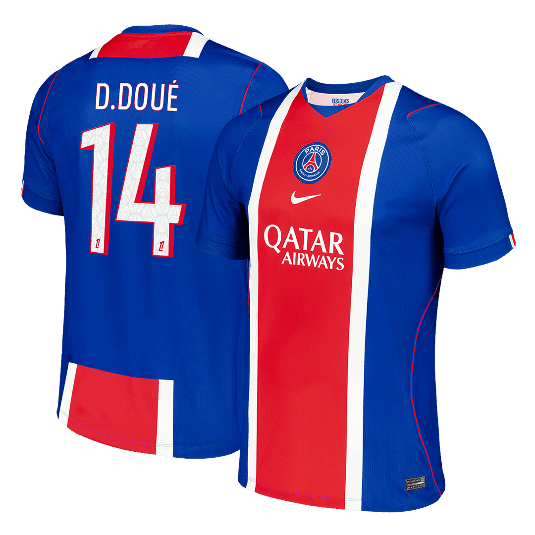 D.DOUé #14 PSG Home Soccer Jersey 2026/27