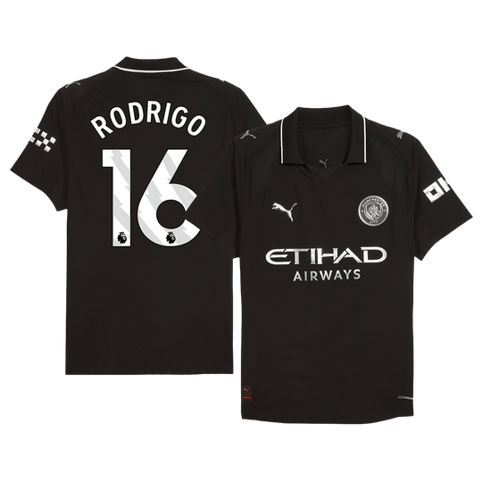 RODRIGO #16 Manchester City Away Player Version Jersey 2025/26