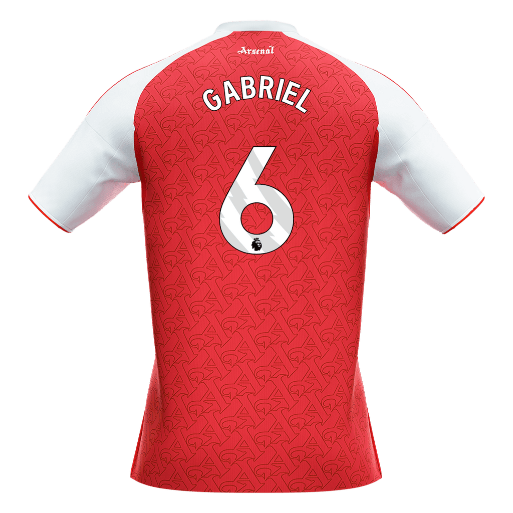 GABRIEL #6 Arsenal Home Soccer Jersey 2025/26