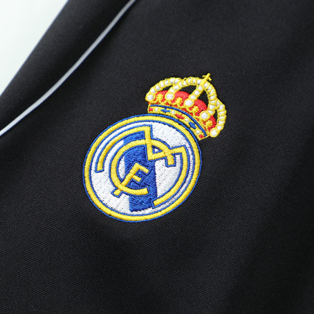Kid's Real Madrid x MARVEL Zipper Sweatshirt Kit(Top+Pants) 25/26 Black