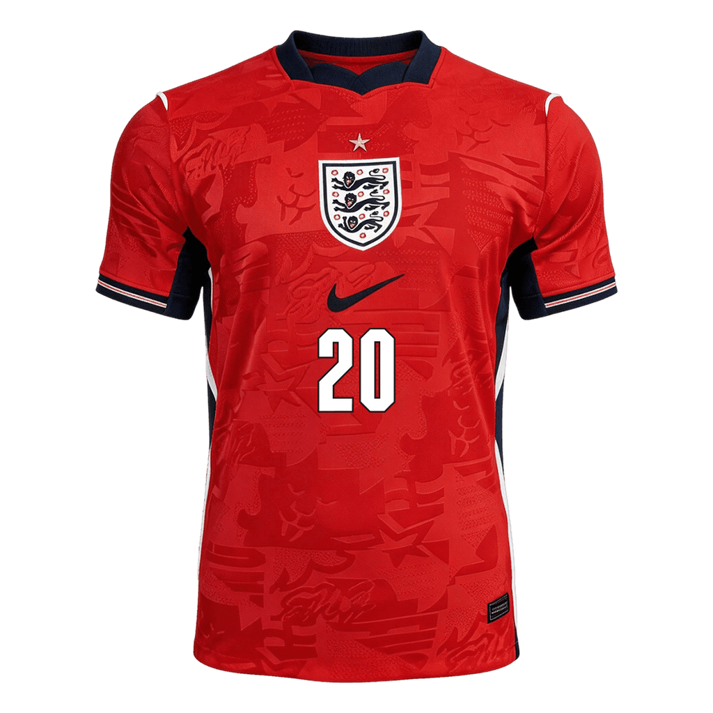 PALMER #20 England Away Soccer Jersey World Cup 2026