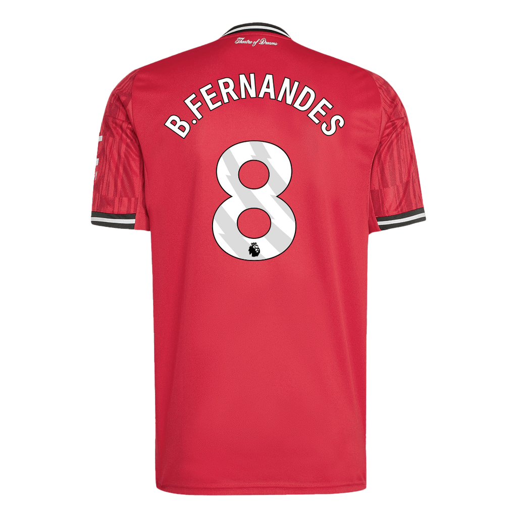 B.FERNANDES #8 Manchester United Home Soccer Jersey 2025/26