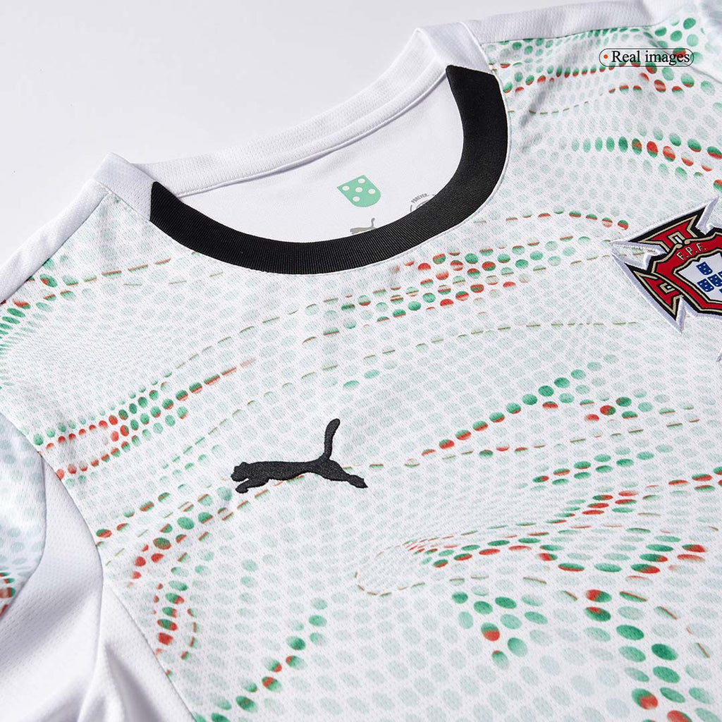 RONALDO #7 Portugal Away Long Sleeve Soccer Jersey 2025 White