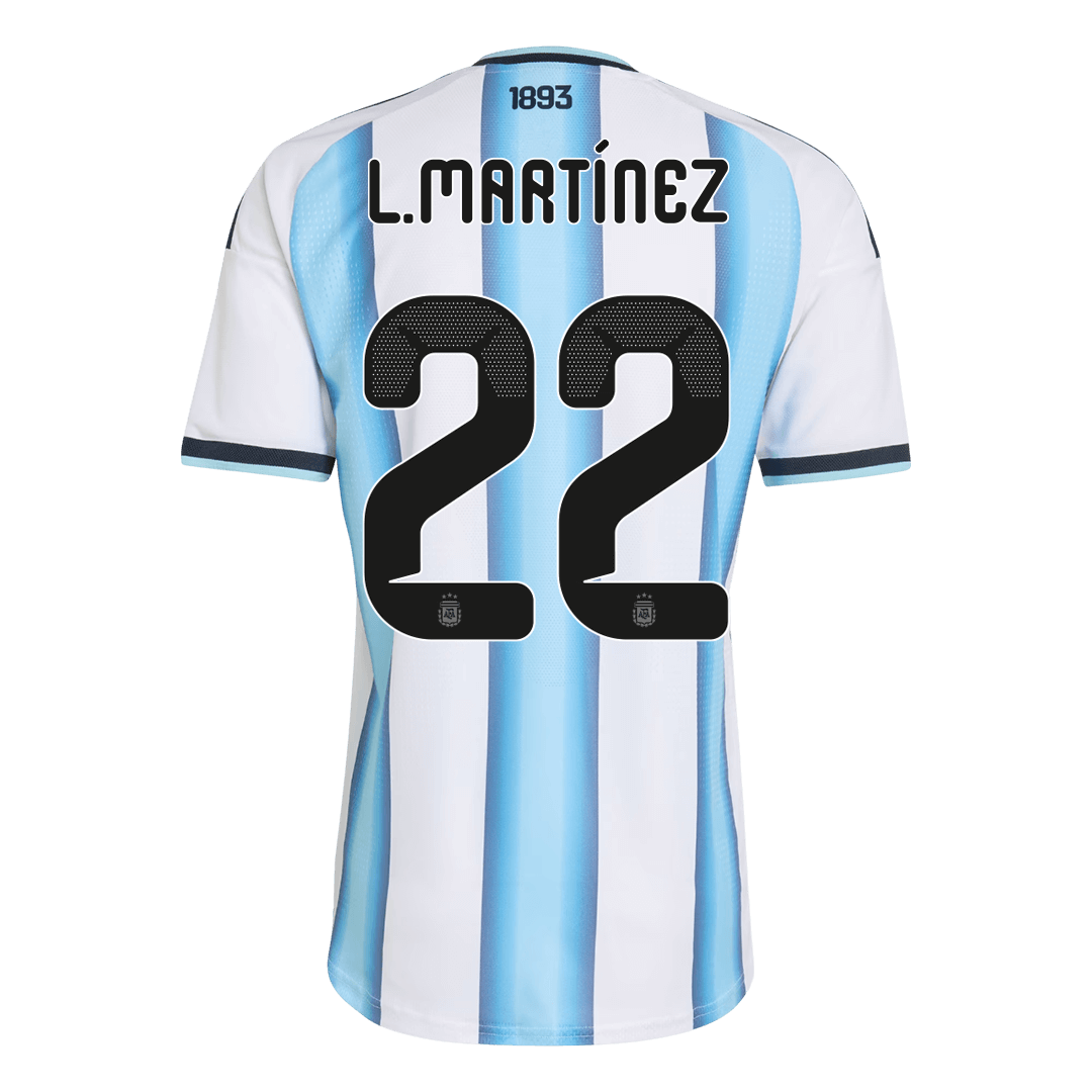 L. MARTINEZ #22 Argentina Home Player Version Jersey World Cup 2026