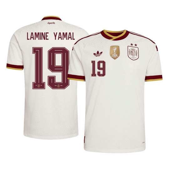 LAMINE YAMAL #19 Spain Away Player Version Jersey World Cup 2026 - Champion