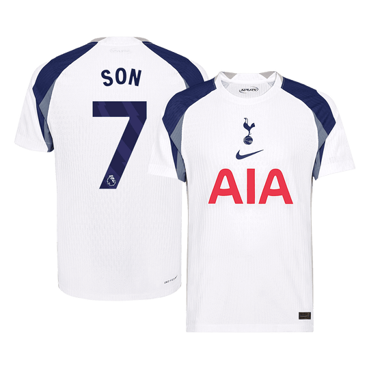 SON #7 Authentic Tottenham Hotspur Home Soccer Jersey 2025/26 White