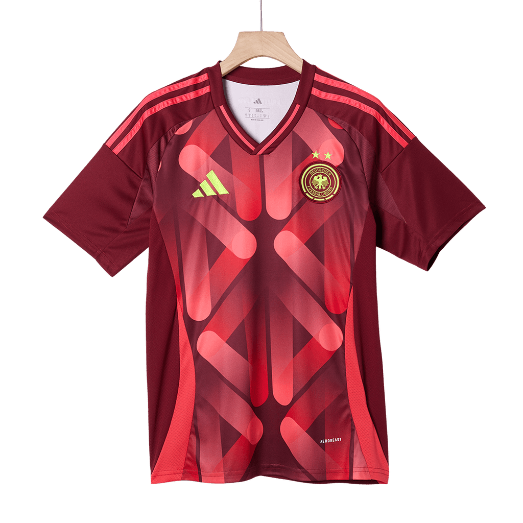 Men's Germany Away Soccer Jersey 2025 Red - Women's Euro