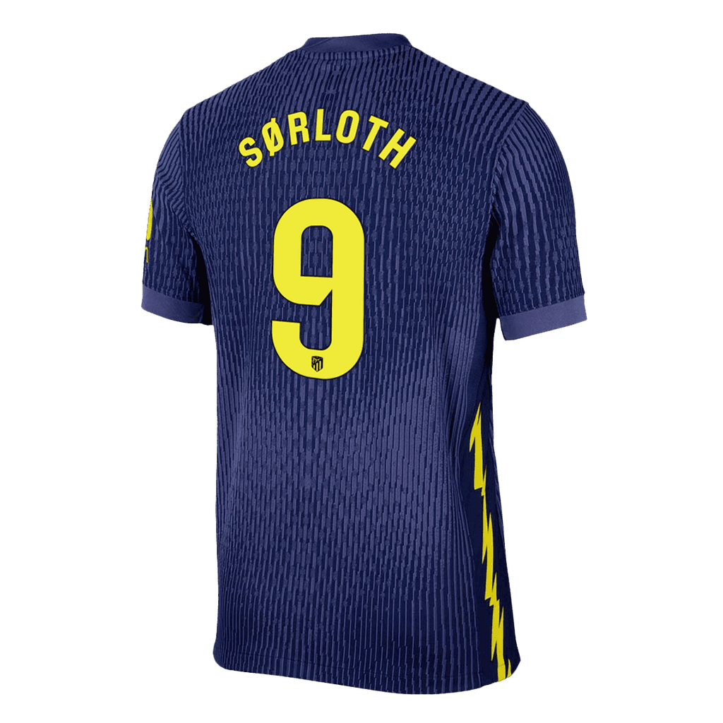 S?RLOTH #9 Atletico Madrid Away Player Version Jersey 2025/26