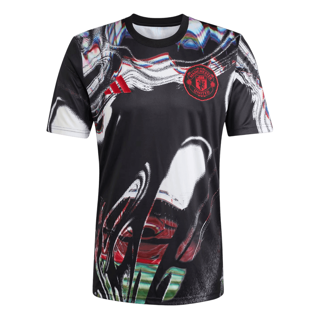 Manchester United Pre-Match Soccer Jersey 2025/26 Black