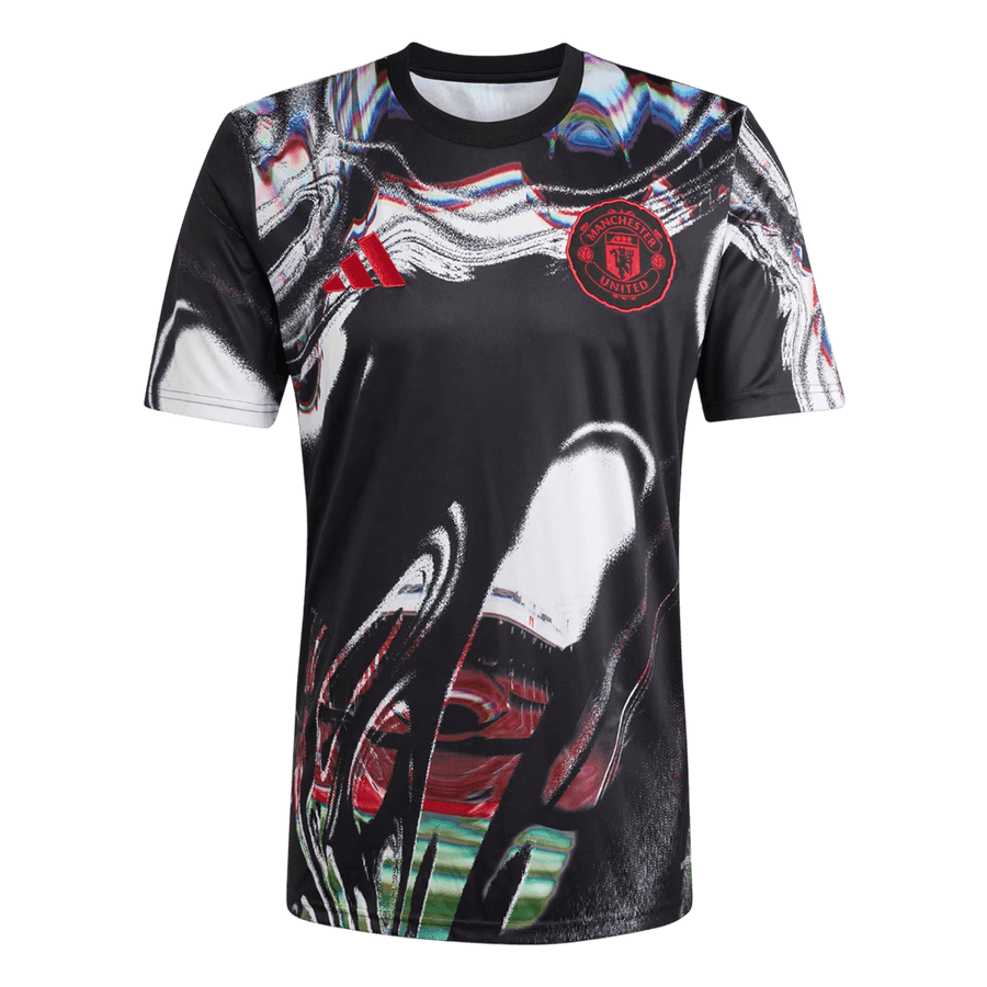 Manchester United Pre-Match Soccer Jersey 2025/26 Black