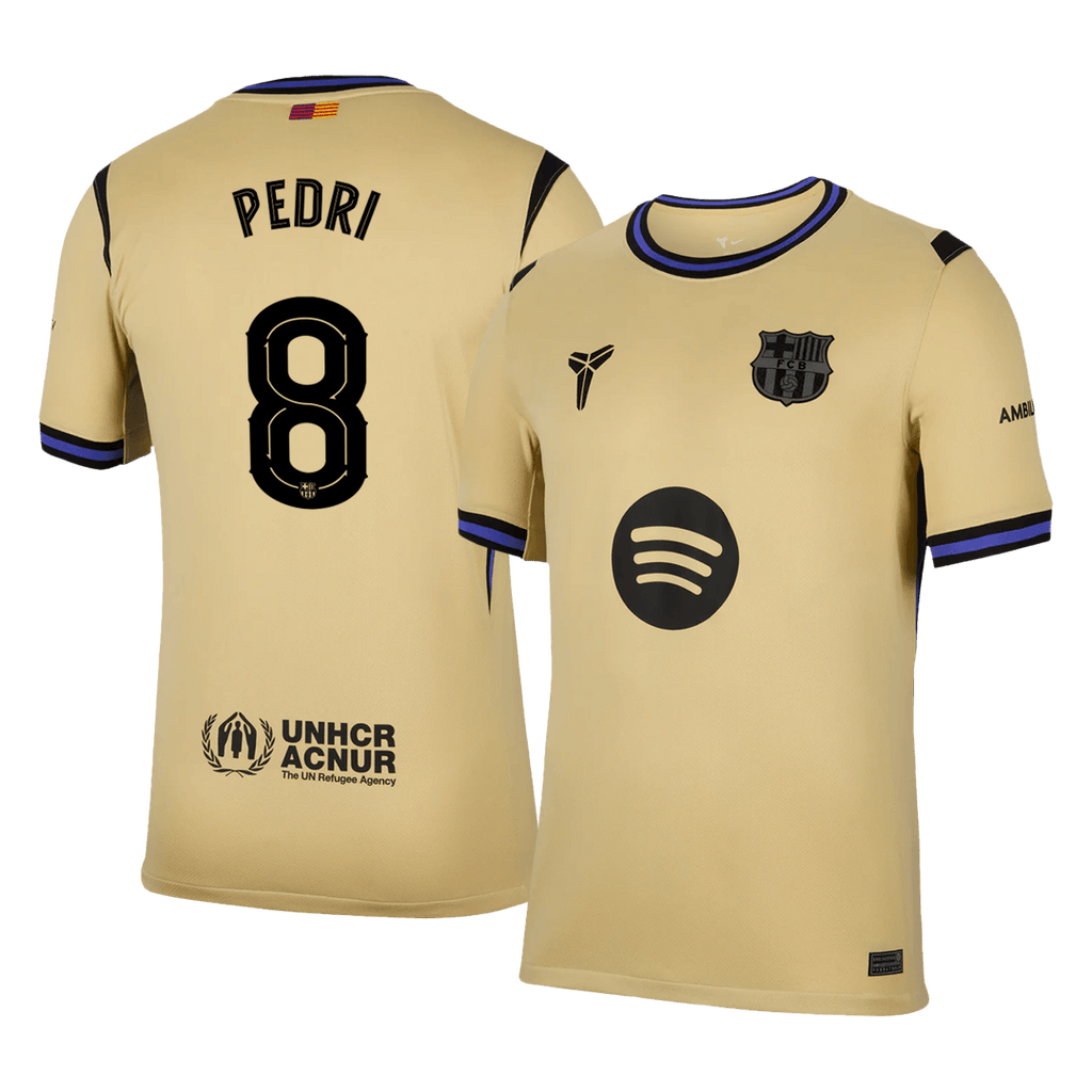 PEDRI #8 Barcelona Away Soccer Jersey 2025/26 -UCL