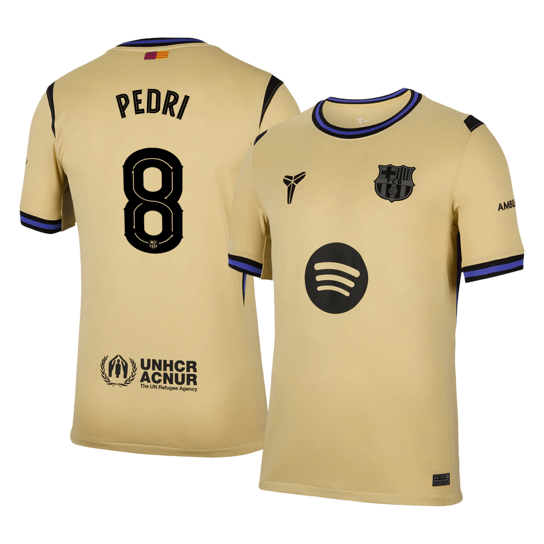 PEDRI #8 Barcelona Away Soccer Jersey 2025/26 -UCL