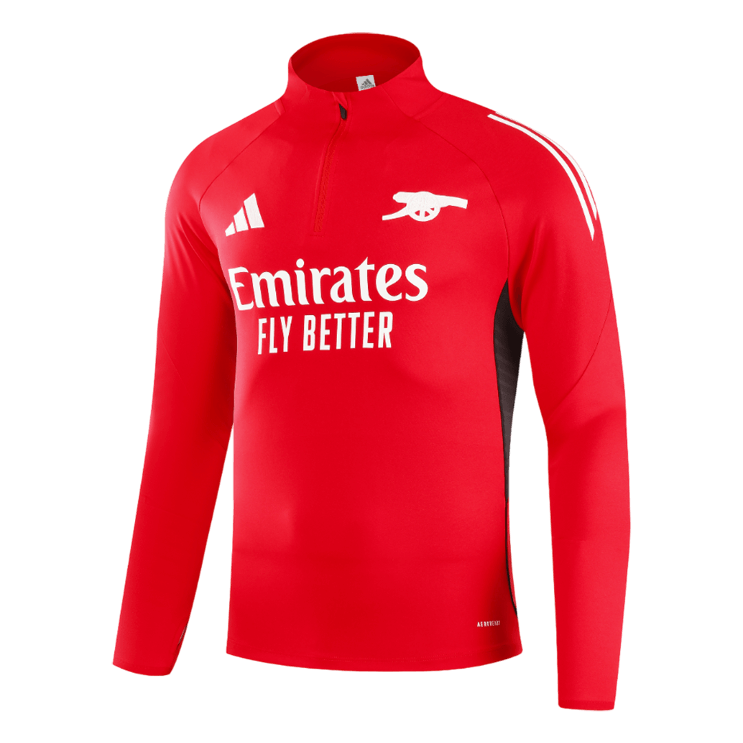 Arsenal 1/4 Zip Tracksuit 2025/26 Kids Red