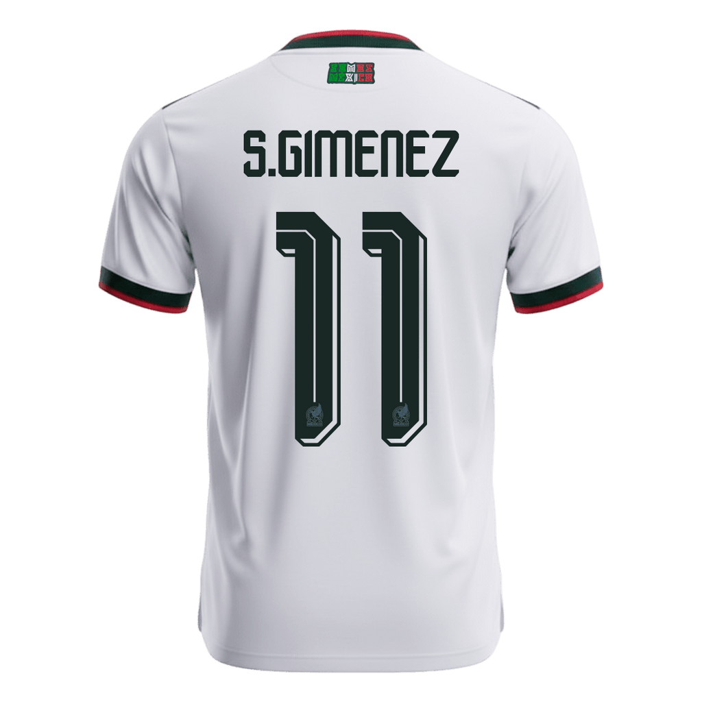 S.GIMENEZ #11 Mexico Away Soccer Jersey World Cup 2026