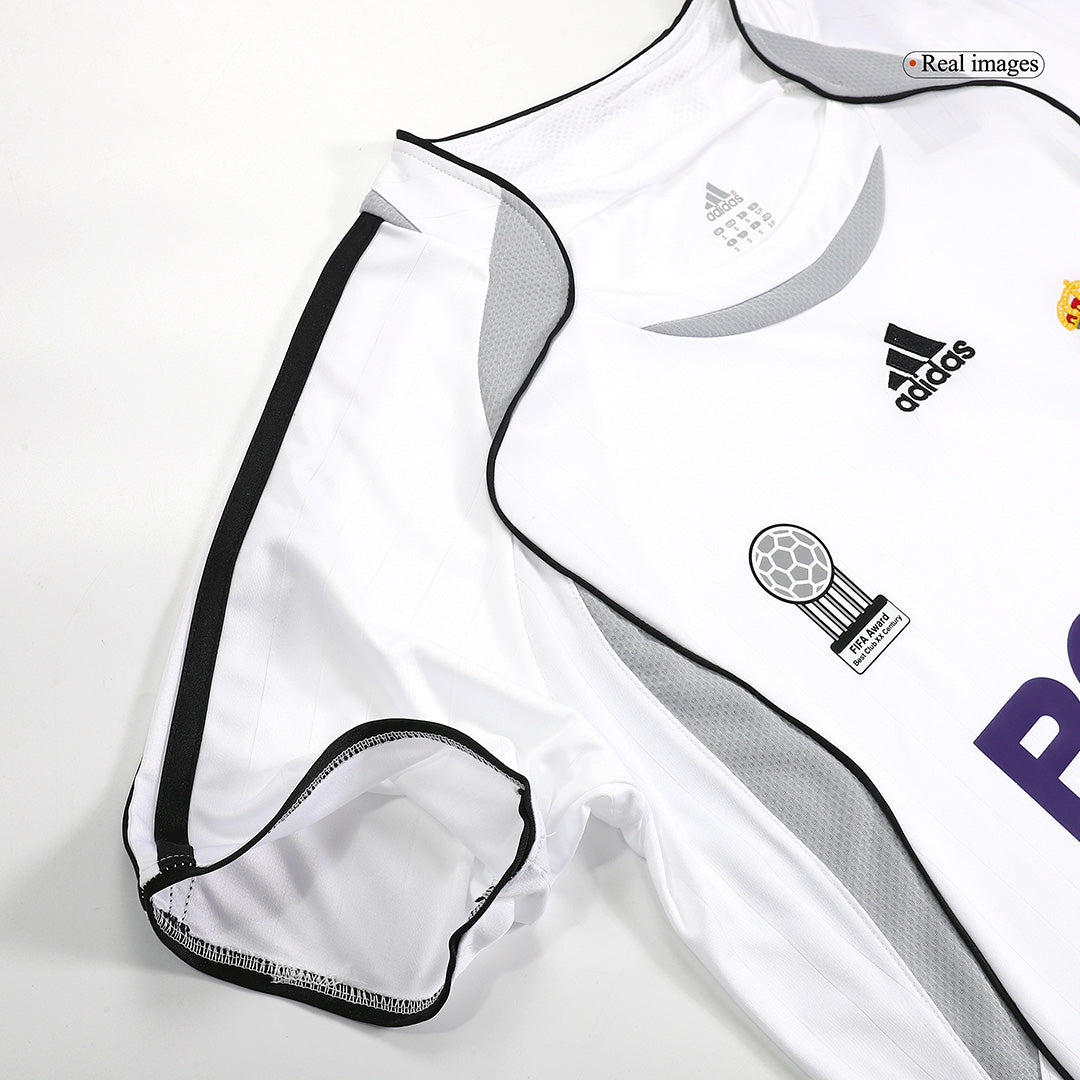 SERGIO RAMOS #4 Retro Real Madrid Jersey Home Soccer Shirt 2006/07