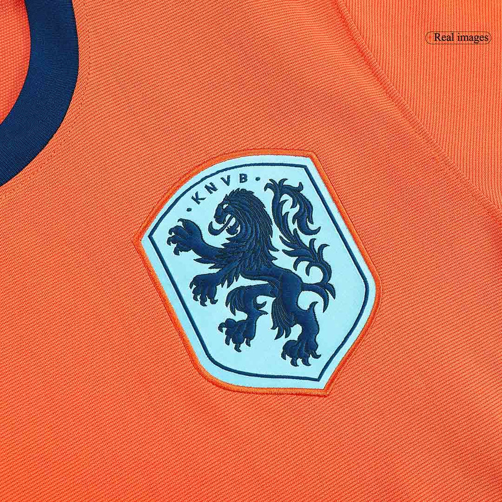 VIRGIL #4 Netherlands Home Soccer Jersey Euro 2024