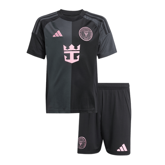 Kid's Inter Miami CF Away Soccer Jersey Kit(Jersey+Shorts) 2025