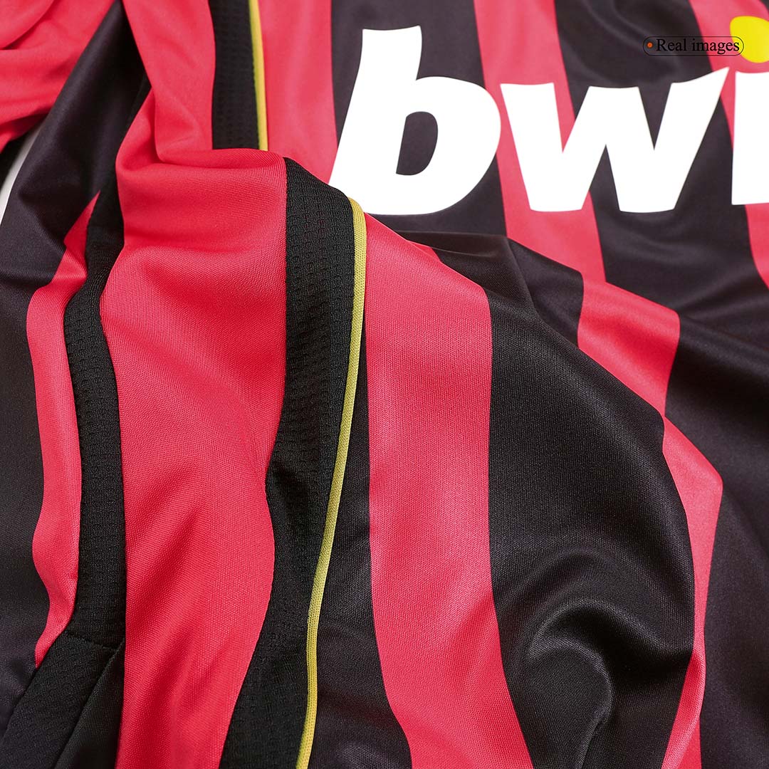 RONALDO #99 AC Milan Home Retro Long Sleeve Soccer Jersey 2006/07