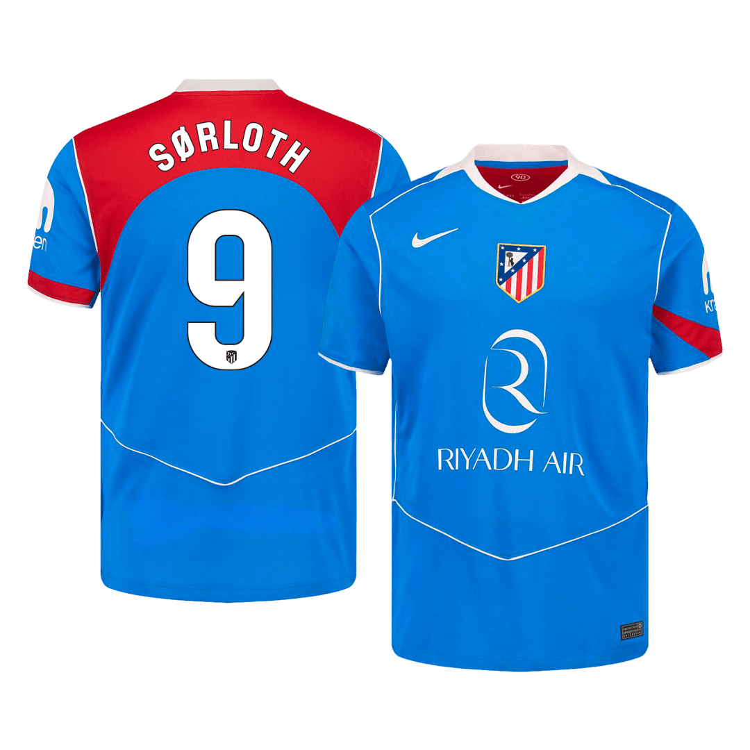 S?RLOTH #9 Atletico Madrid Third Away Soccer Jersey 2025/26