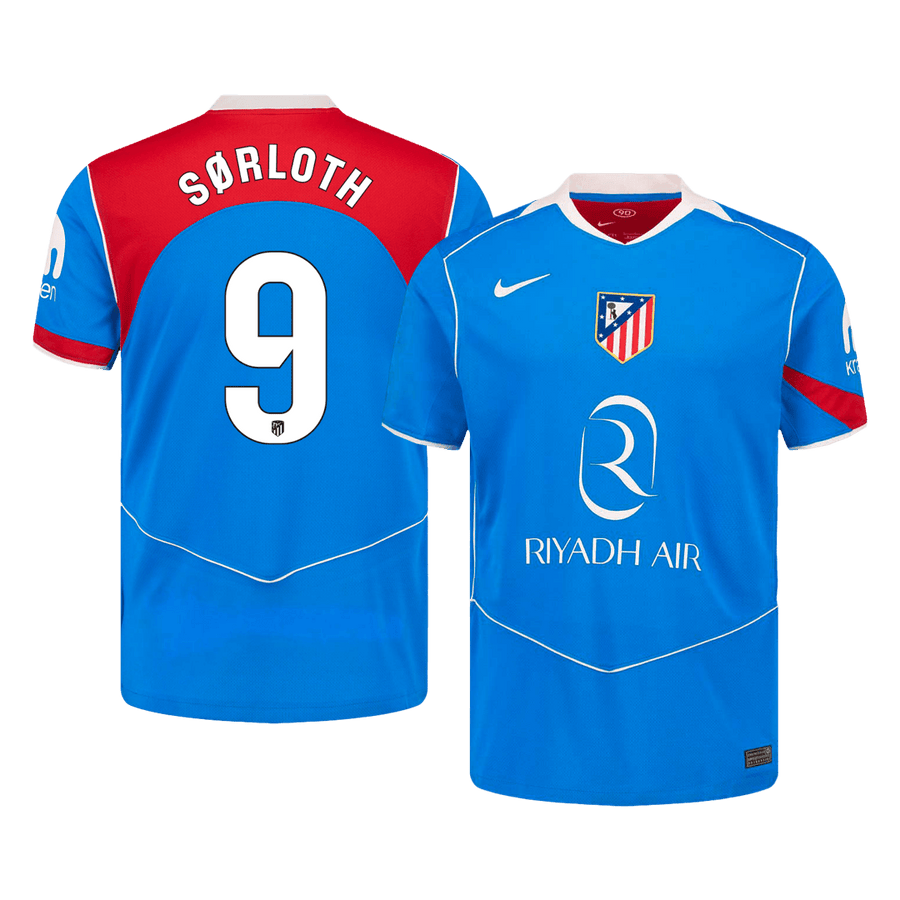 S?RLOTH #9 Atletico Madrid Third Away Soccer Jersey 2025/26