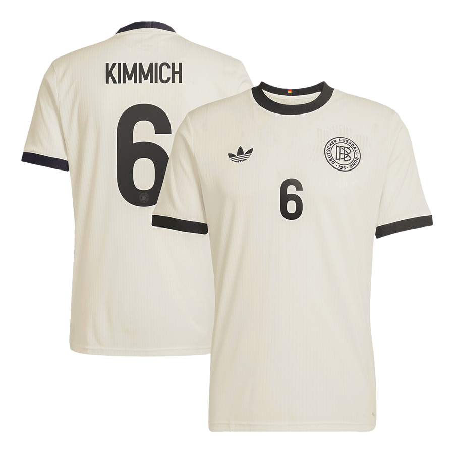 KIMMICH #6 Germany 125th Anniversary Soccer Jersey 2025 White