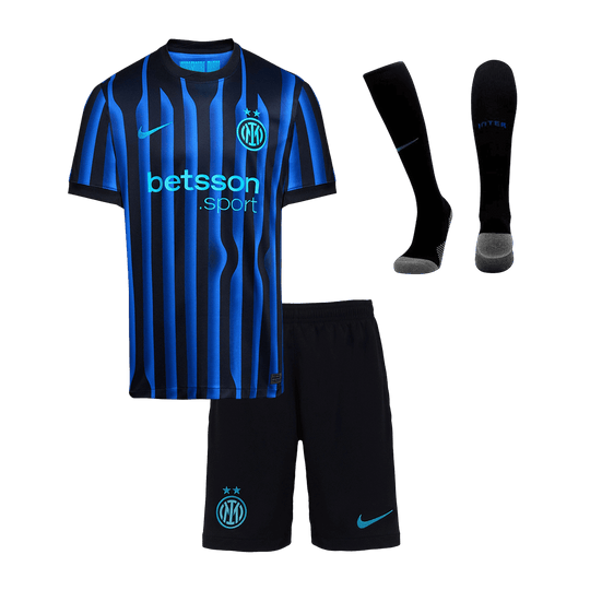 Inter Milan Home Kids Soccer Jerseys Full Kit 2025/26