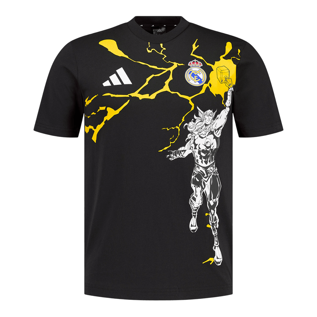 Real Madrid X Marvel Soccer Jersey 2025/26 Black