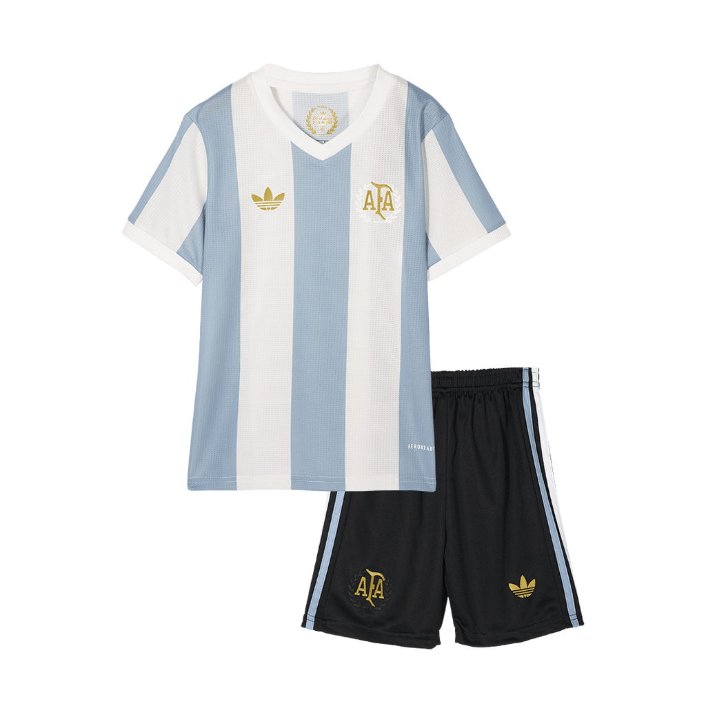 Kid's Argentina Soccer Jersey Kit(Jersey+Shorts) 2024 - 50th Anniversary