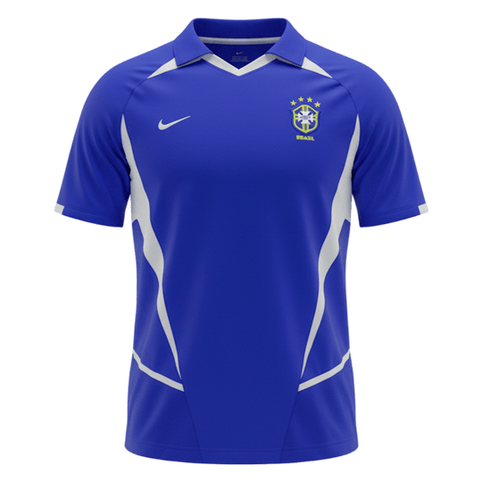Retro Soccer Jersey Brazil Away 2002