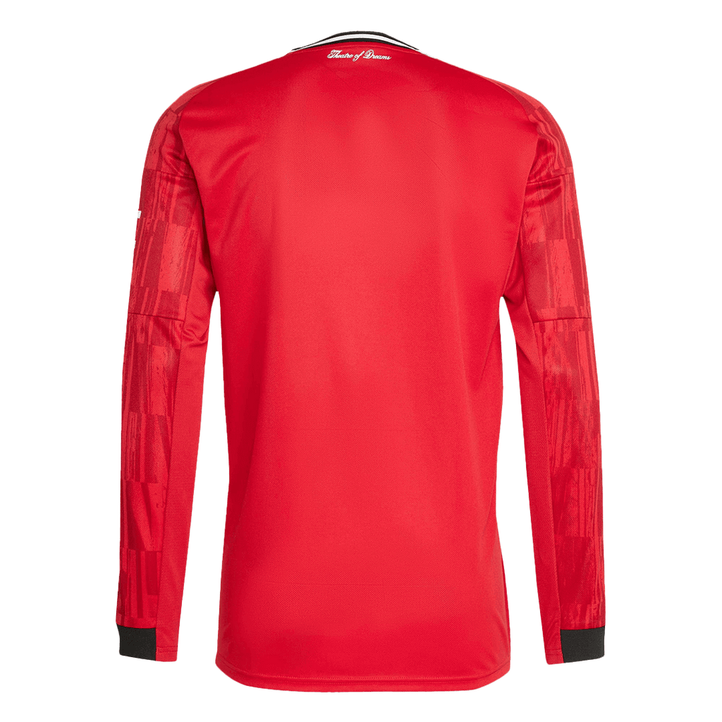 Manchester United Home Long Sleeve Soccer Jersey 2025/26