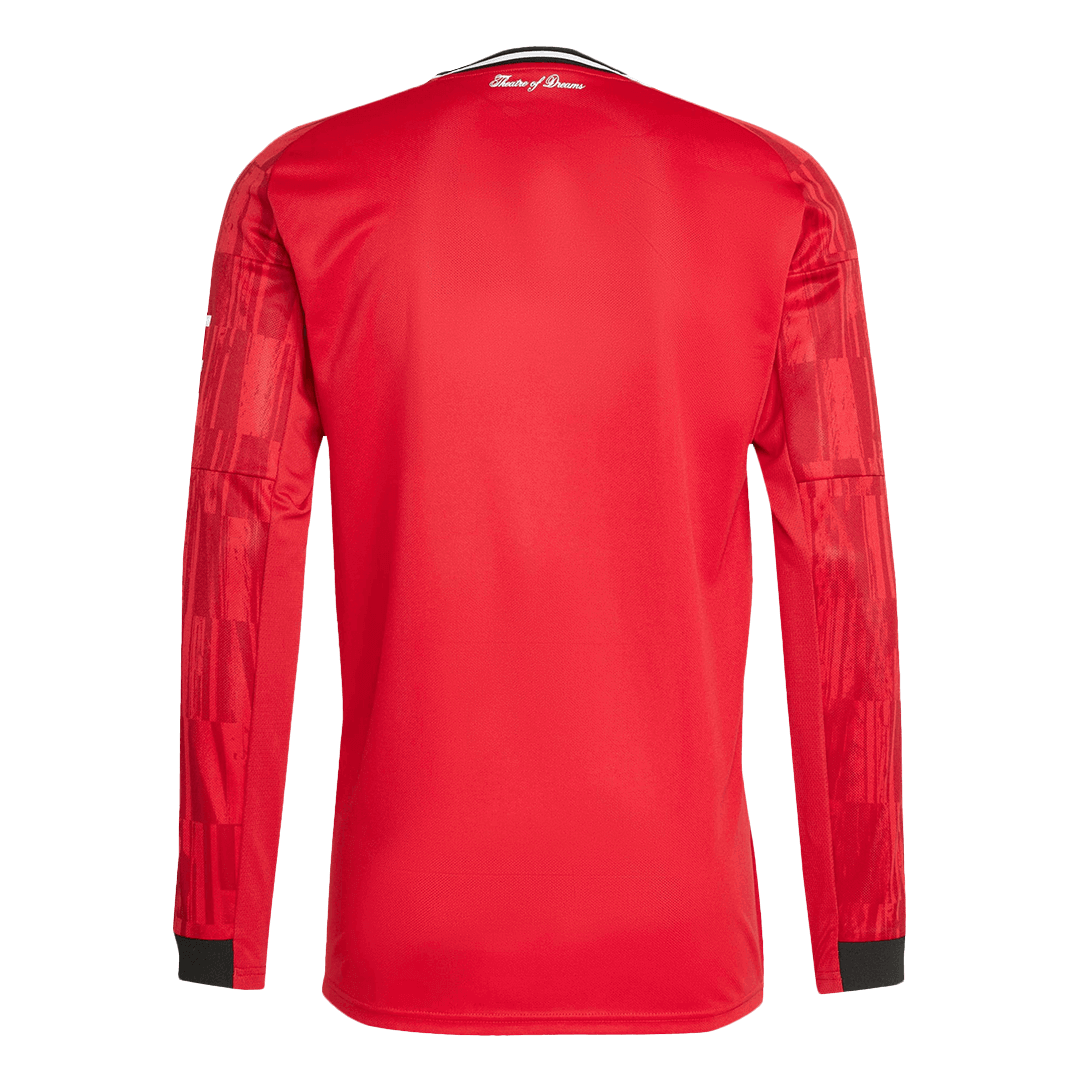Manchester United Home Long Sleeve Soccer Jersey 2025/26