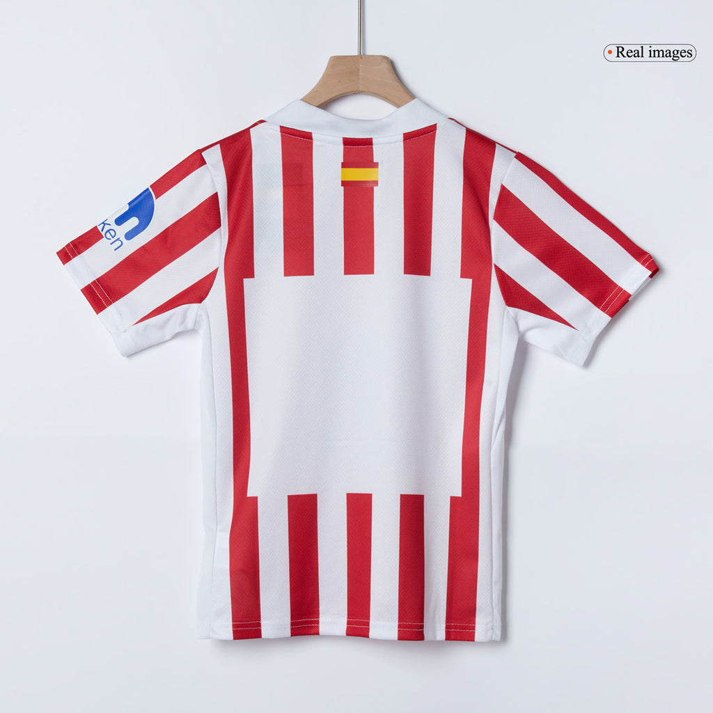 Atletico Madrid Home Kids Soccer Jerseys Full Kit 2025/26