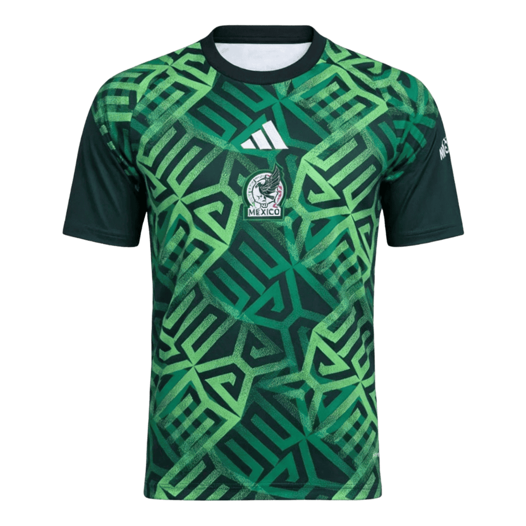 Mexico Pre-Match Soccer Jersey World Cup 2026 Green