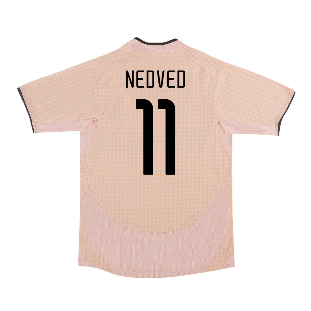 Retro NEDVED #11 2003/04 Juventus Away Soccer Jersey