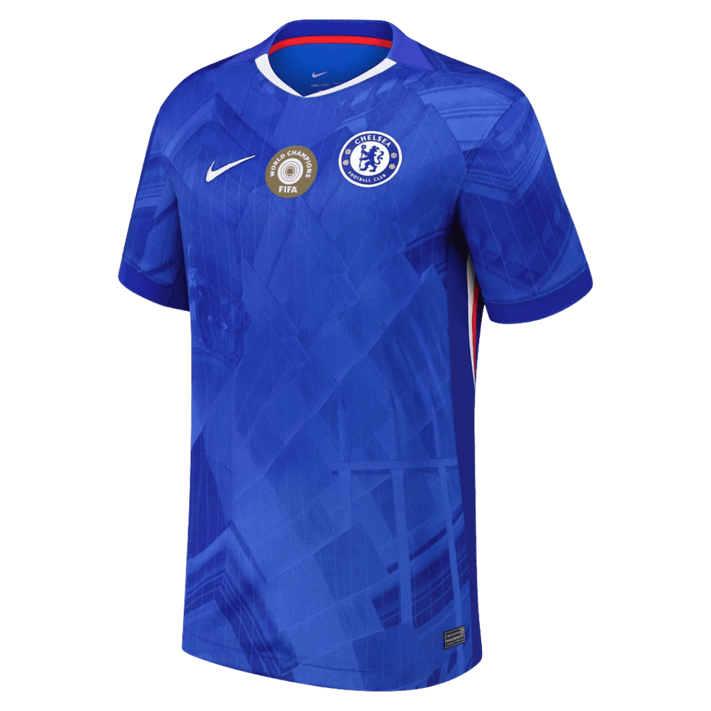 WORLD CHAMPIONS #25 Chelsea Home Soccer Jersey 2025/26 with chest badge