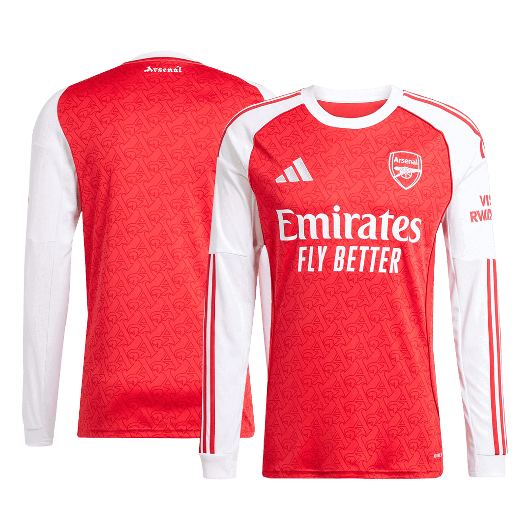 Arsenal Long Sleeve Jersey Home Football Shirt 2025/26