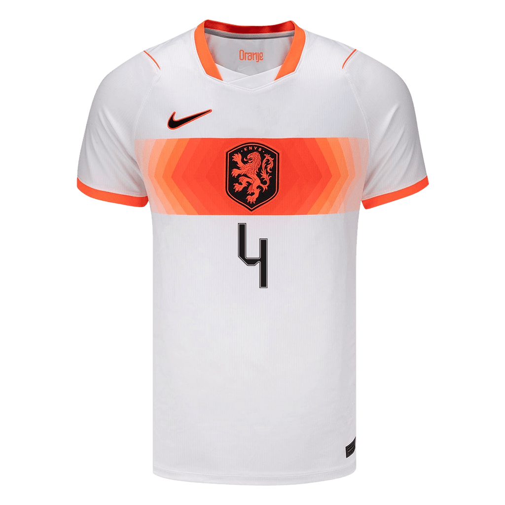 VIRGIL #4 Netherlands Away Soccer Jersey World Cup 2026