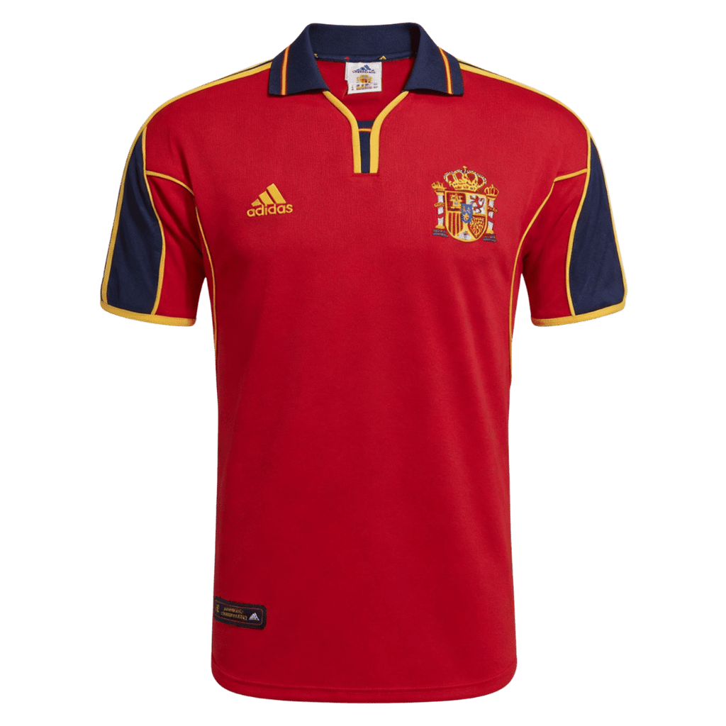 Retro Soccer Jersey Spain Home Euro Cup 2000