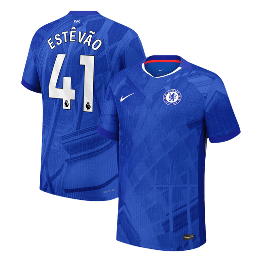 ESTÊVÃO #41 Chelsea Home Authentic Soccer Jersey 2025/26