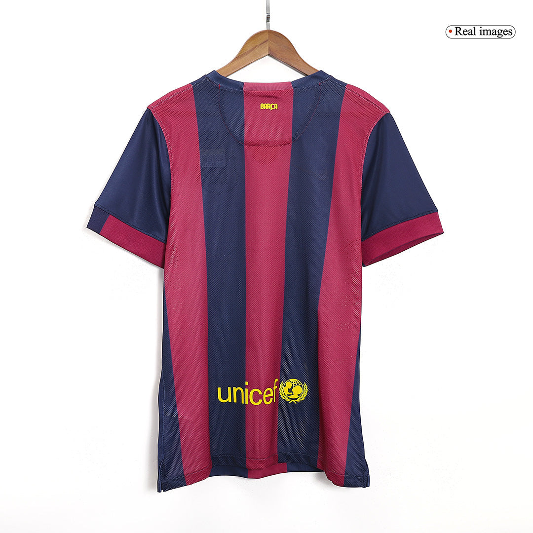Retro SU¨￠REZ #9 2014/15 Barcelona Home Soccer Jersey