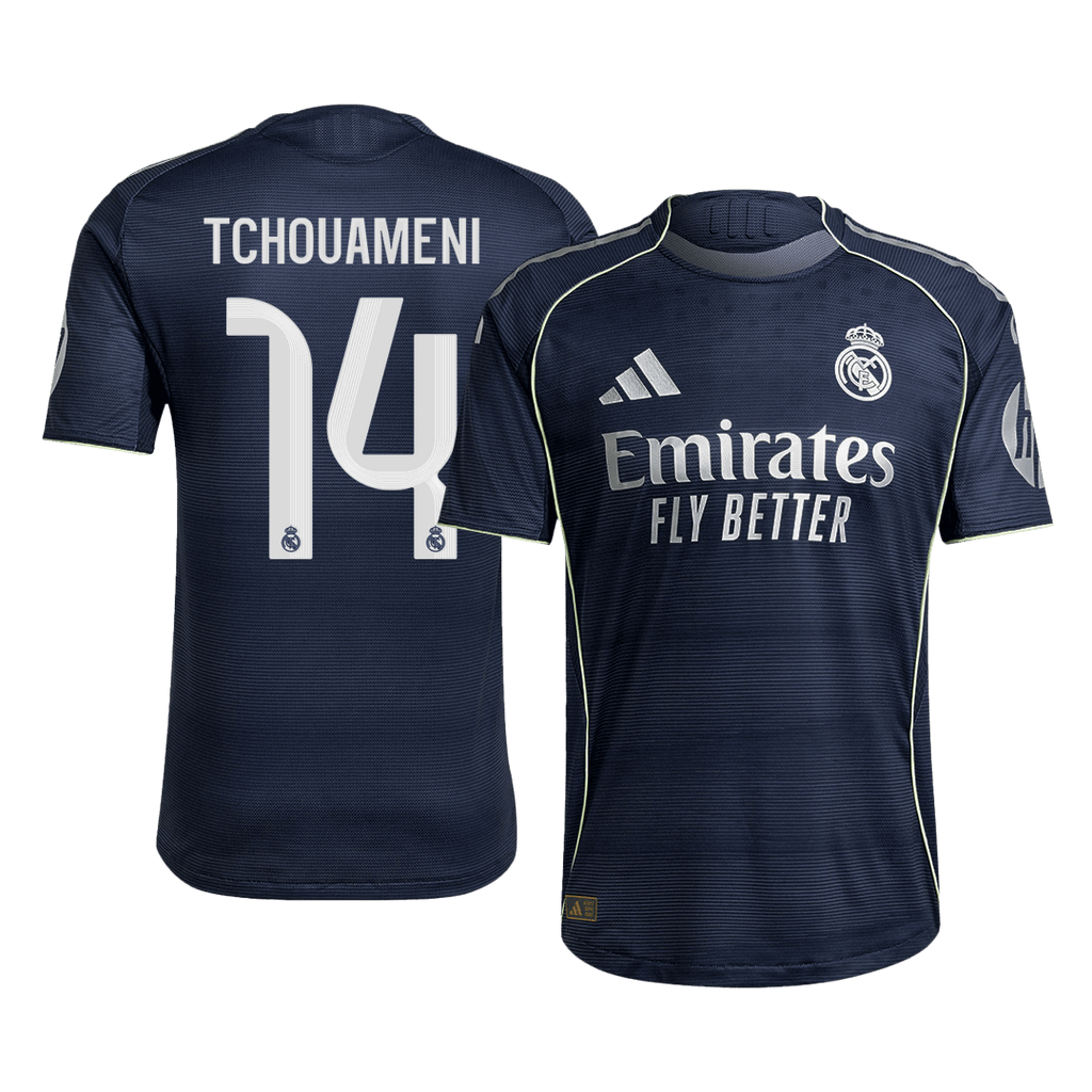 TCHOUAMENI #14 Real Madrid Away Authentic Soccer Jersey 2025/26