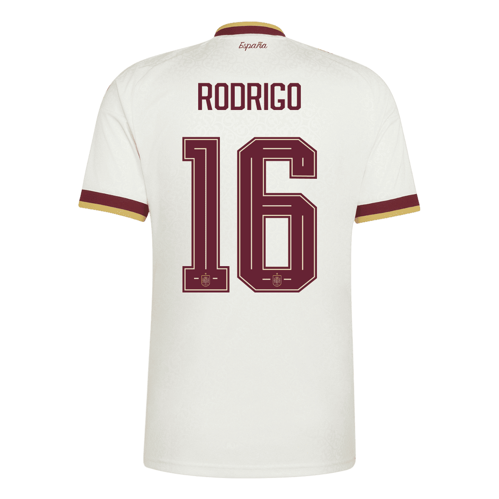 RODRIGO #16 Spain Away Soccer Jersey World Cup 2026