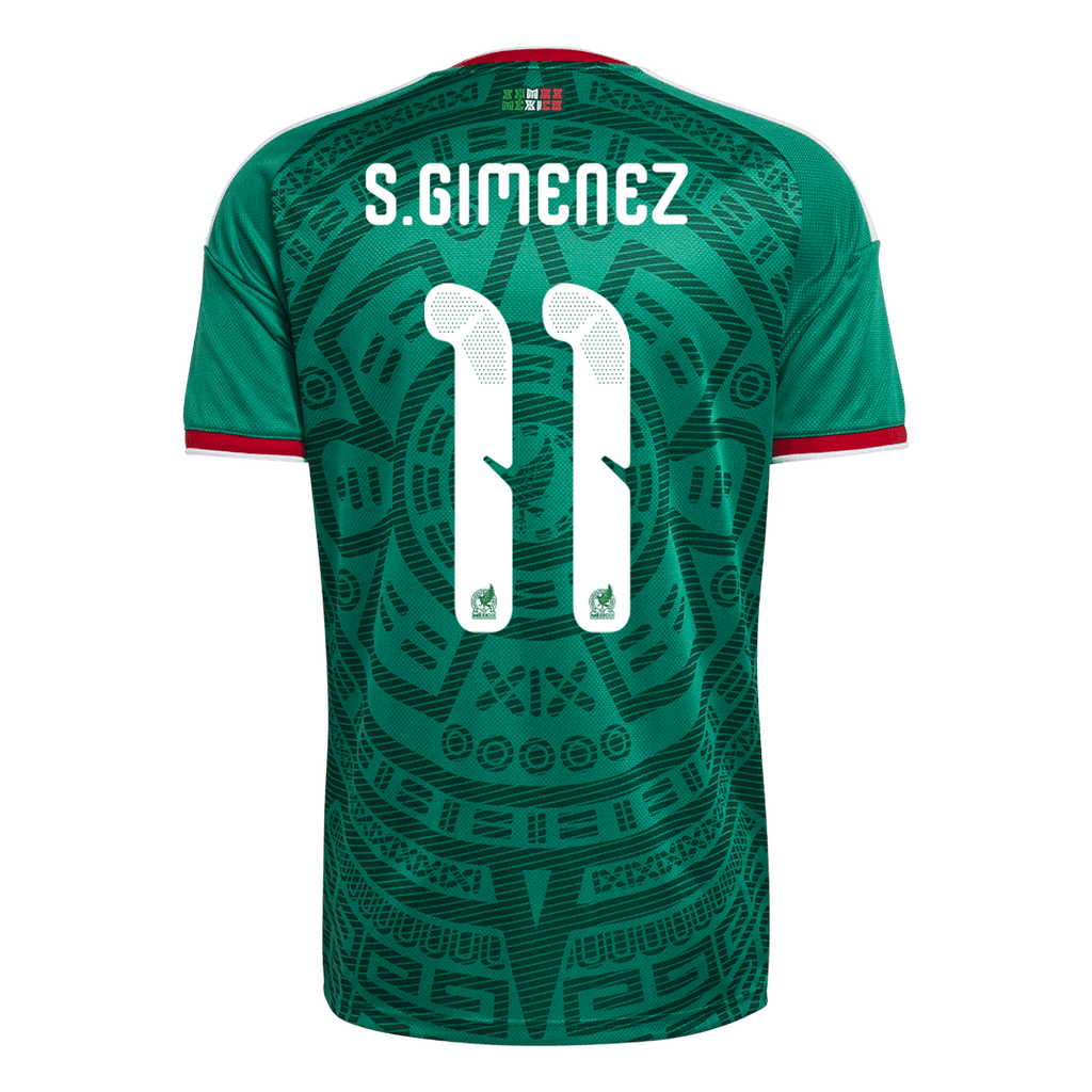 S.GIMENEZ #11 Mexico Home Soccer Jersey World Cup 2026
